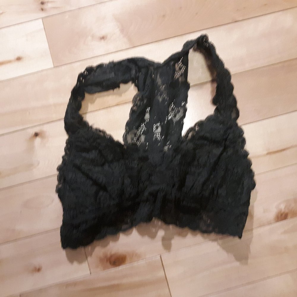 Altar'd State, forest green lace bralette, size S/M